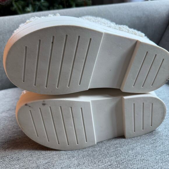 Gia Borghini Gia 22 Taddy knee-high Boots Chunk Sole Boots Ivory Poly 7.5 - Picture 13 of 16